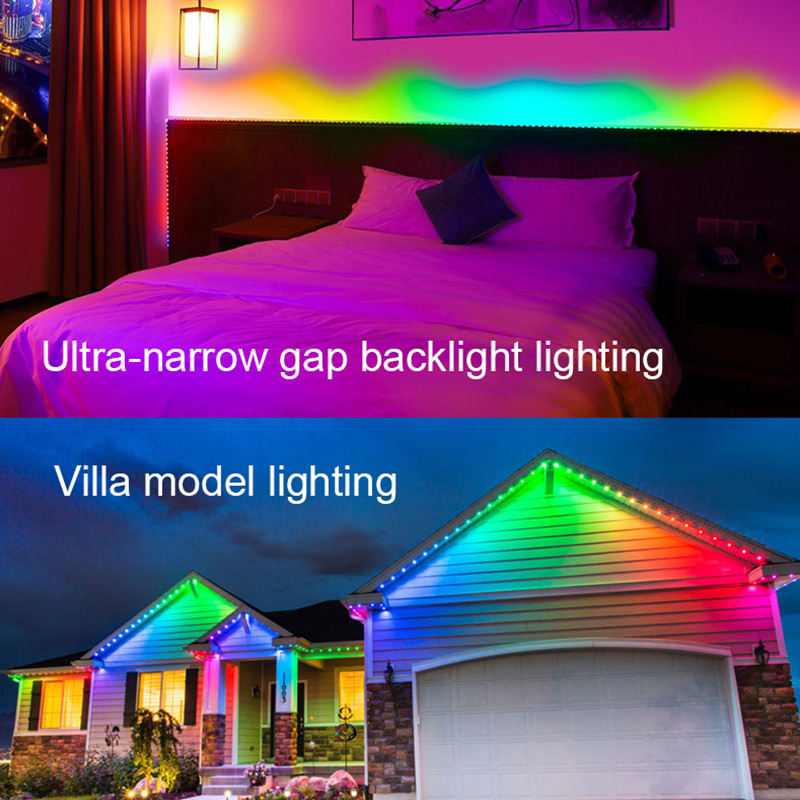DC5V Narrowest 3mm/0.12in Wide SK6812 RGB 2020SMD 60LEDs/M Digital Individually Addressable LED Strips - 3.28ft Roll DC5V Narrowest 3mm/0.12in Wide SK6812 RGB 2020SMD 60LEDs/M Digital Individually Addressable LED Strips - 3.28ft Roll